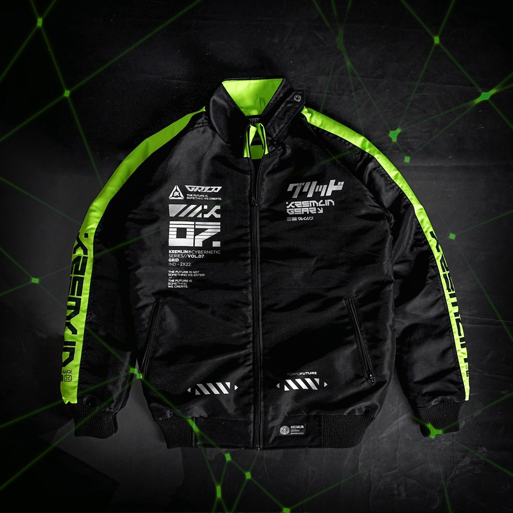 KREMLIN - BOMBER BLACK GRID BLACK