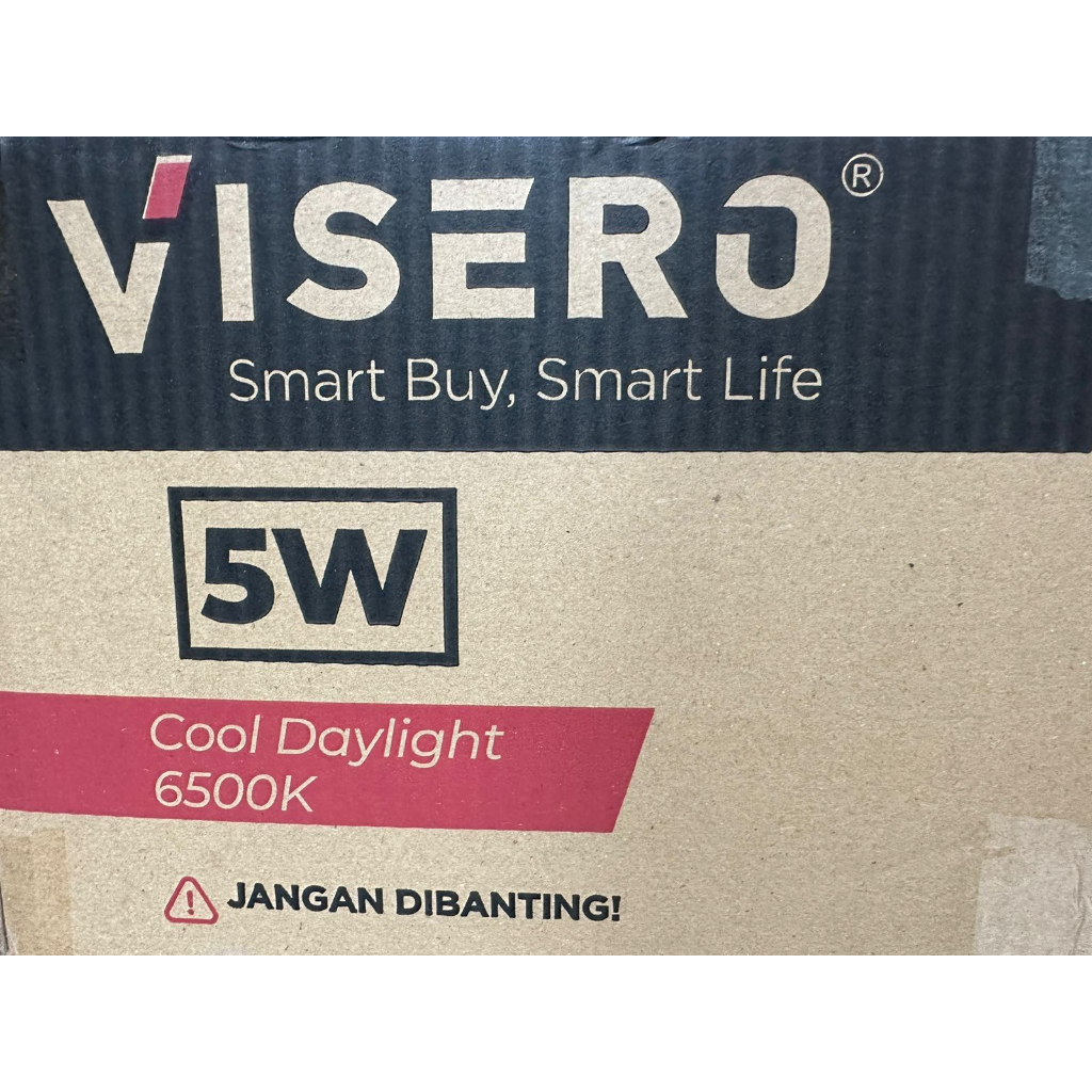 VISERO VINTAGE 5W / 5 Watt ( 1 DUS / 1 KOLI Isi 100 pcs ) Lampu Bohlam Led Bulb E27 Putih