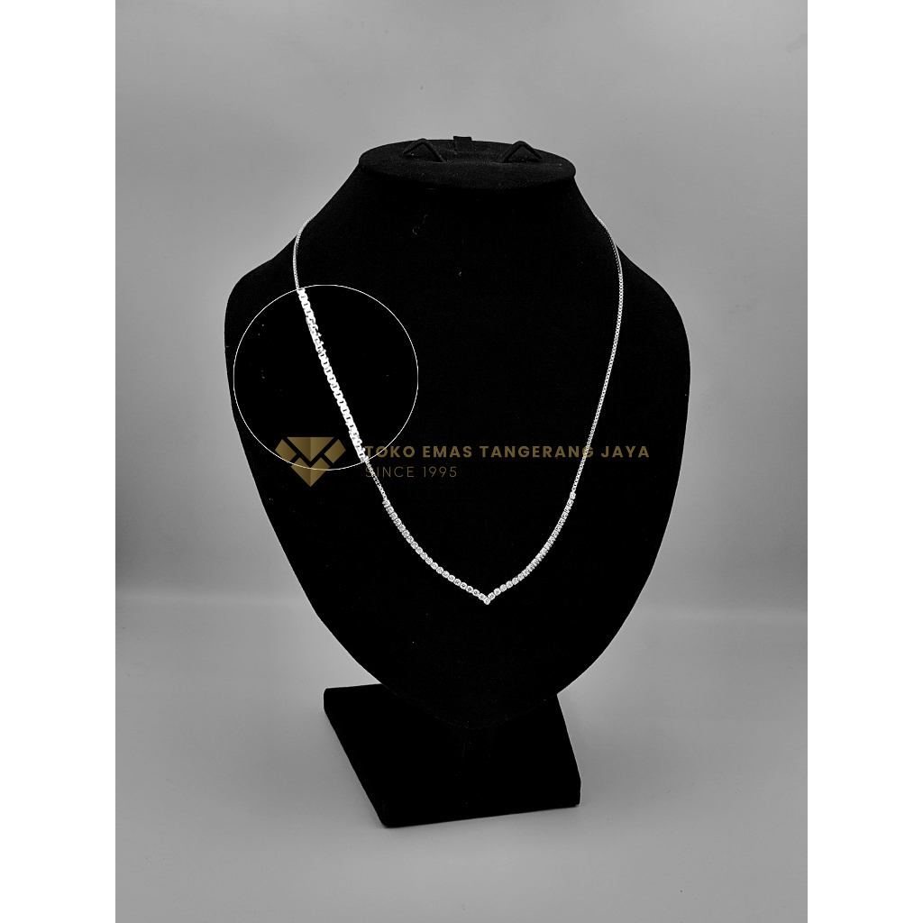 Kalung Emas Putih Nagita Fashion Aurel 8K