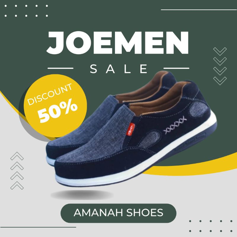 Joemen Sepatu Pria Joemen J 54 Fashion Baru Casual Pria Original Import