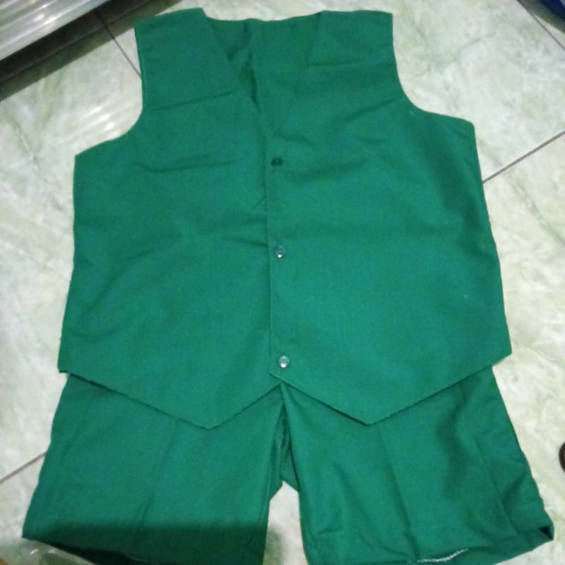 seragam hijau putih TK