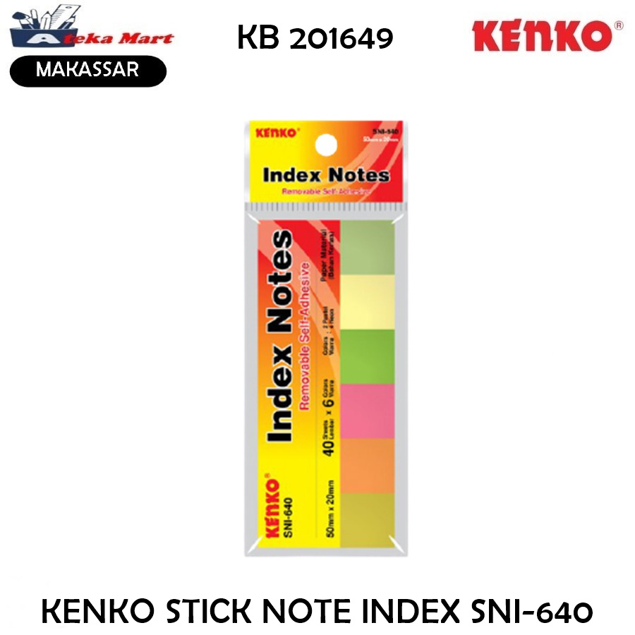 

[PCS] SNI-640 KENKO INDEX NOTES/KERTAS PEMBANTAS/PENANDA