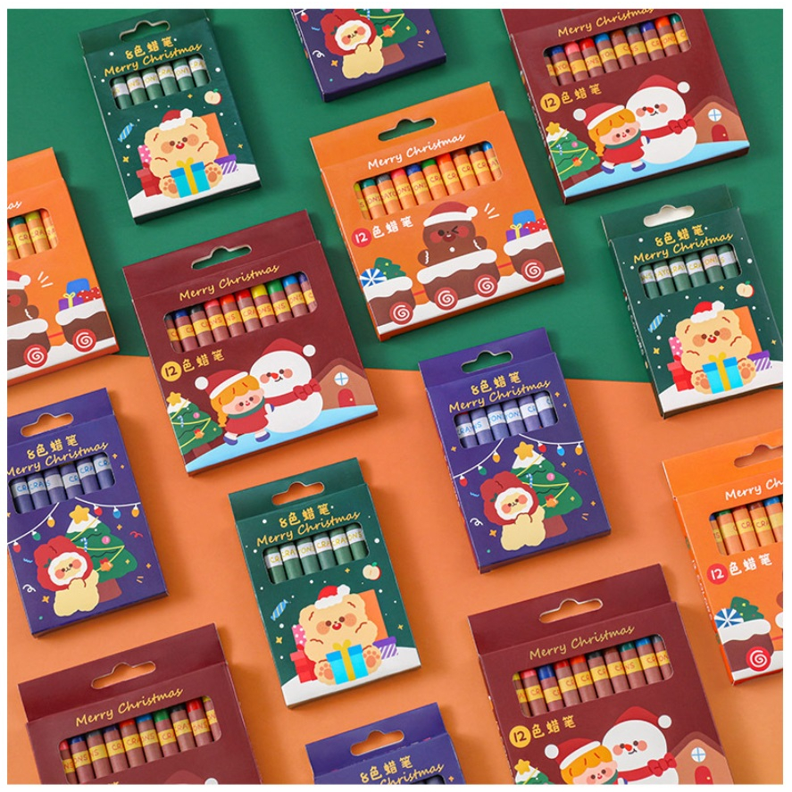 

ATM.Medan Crayon Cotton Doll isi [8 / 12] Warna Edisi Natal Merry Chrismast.