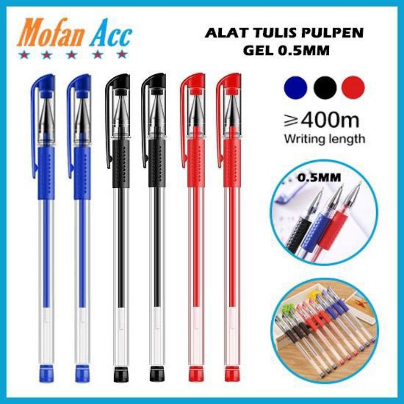 

pulpen tinta cair standart,0.5mm alat tulis sekolah/kantor 1 pack