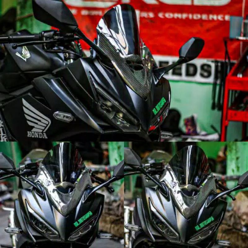 Visor v2 carbon cbr 150r facelift k45n 2019 2020