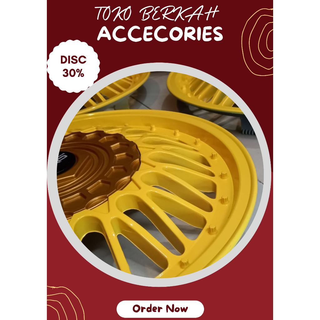 "Tutup Dop Velg Mobil Ring 14 - Dop Velg Kaleng Mobil Ring 14 - Dop Velg Mobil Ring 14 - 1 SET DOP R