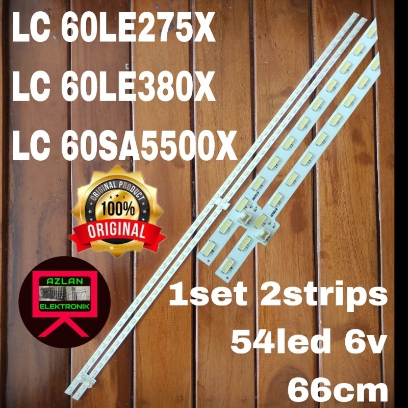 BACKLIGHT LED TV SHARP 60" LC 60LE275X LE380X 60SA5500X 54LED 6V 66CM