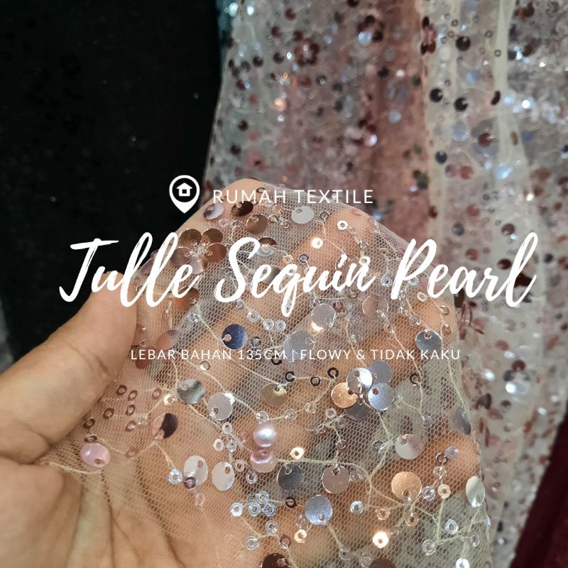 Tille Sequin Pearl/Sequin/payet/Tille seribu payet/Tille payet/Sequin/Kain Payet