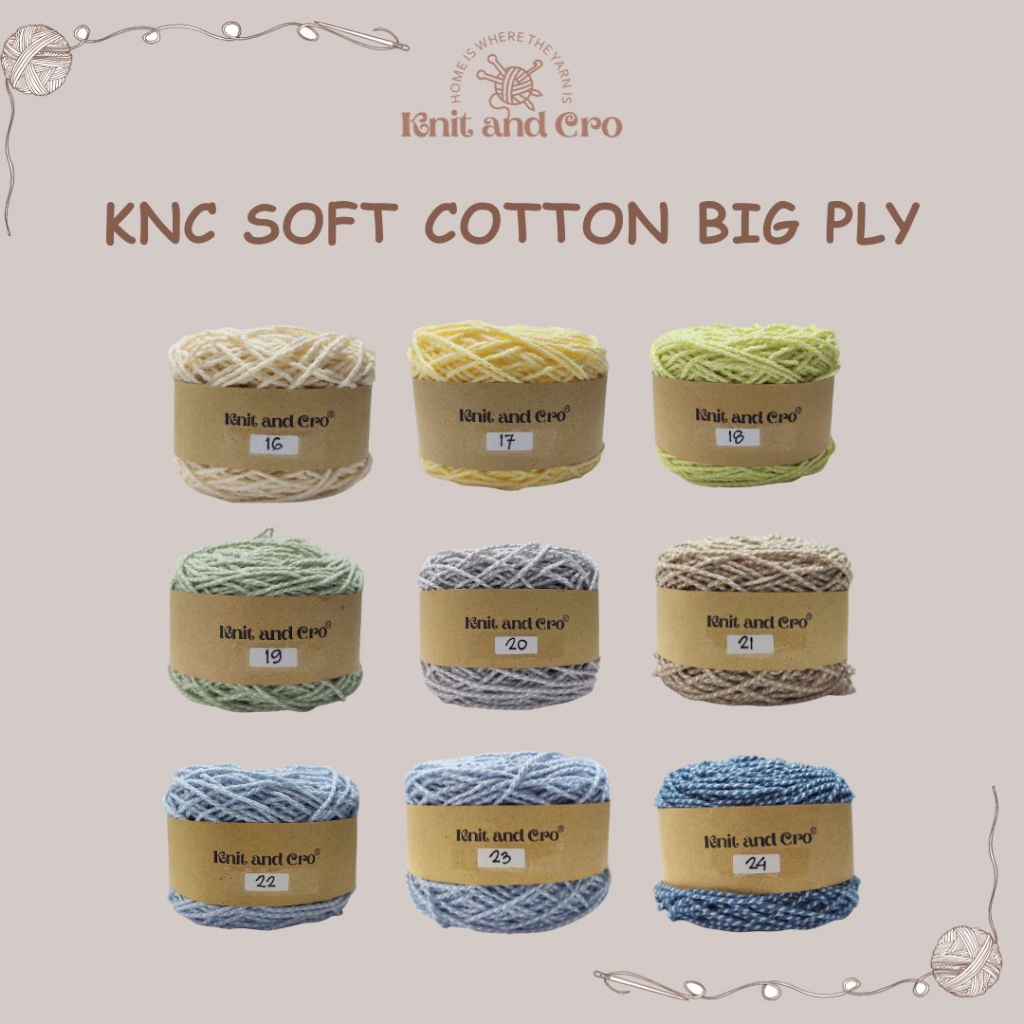 Benang Rajut KNC SCB Soft Cotton Big Ply