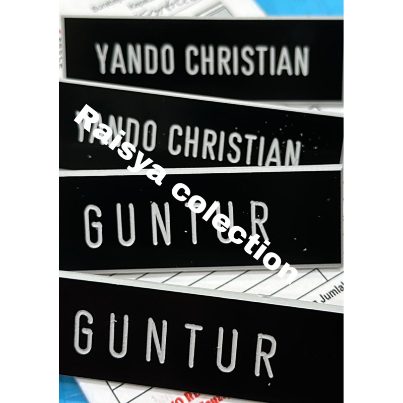 

papan nama / name tag