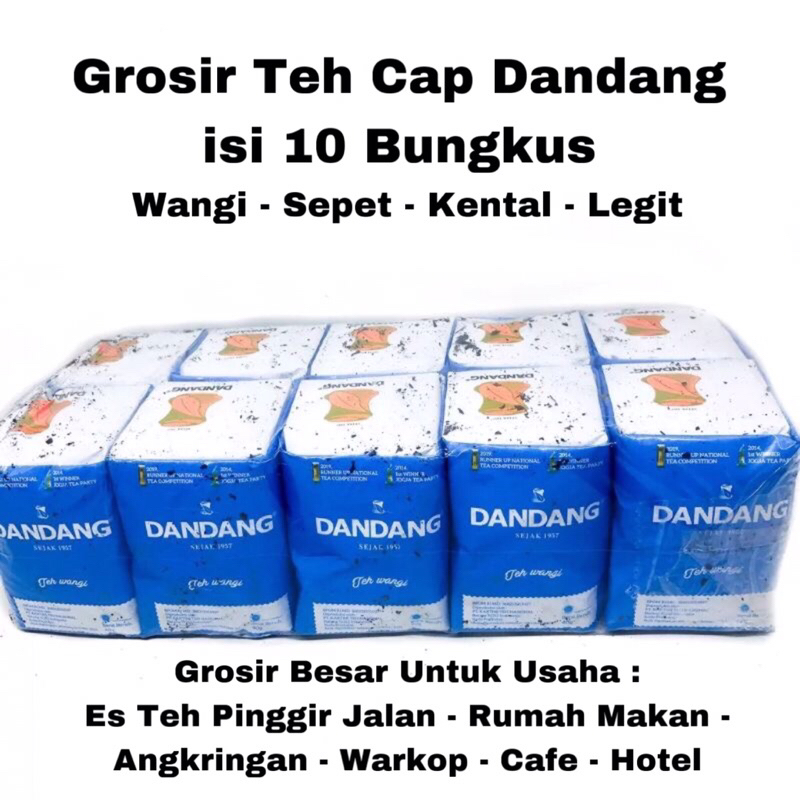 

Grosir Teh Cap Dandang isi 10 Bungkus Terlaris