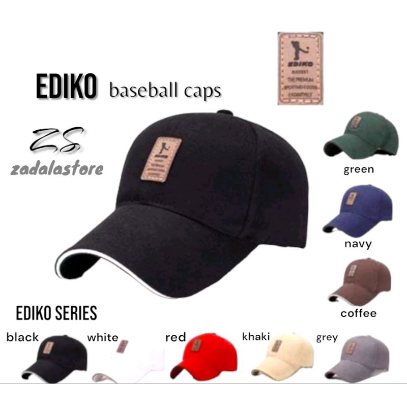 BASEBALL CAP : EDIKO - TOPI BASEBALL TOPI GOLF TOPI PRIA TOPI PRIA KEREN TOPI PREMIUM