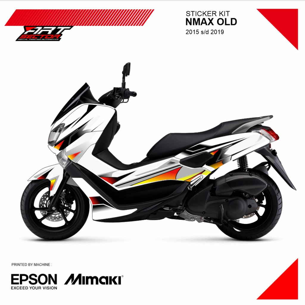 STICKER STRIPING TRANSPARAN NMAX OLD AIRBRUSH 2