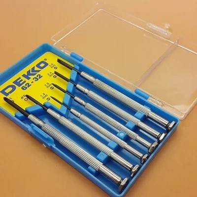 Obeng Set Kacamata Jam Handphone Tamiya Dekko 62-32 Original good quality