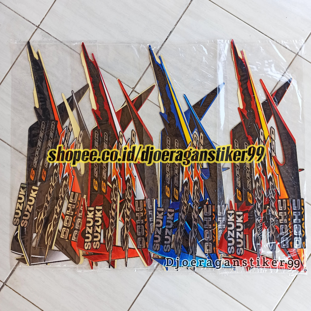 stiker striping satria fu 2008, striping suzuki satria fu 150 2008, stiker fu 2008 ckd
