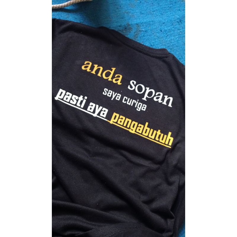 Kaos Sablon Custom/Kata Bebas pesan sendiri