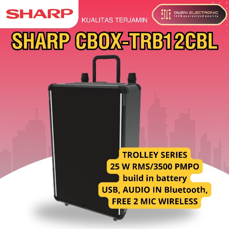 SHARP CBOX TRB12CBL Speaker bluetooth
karaoke