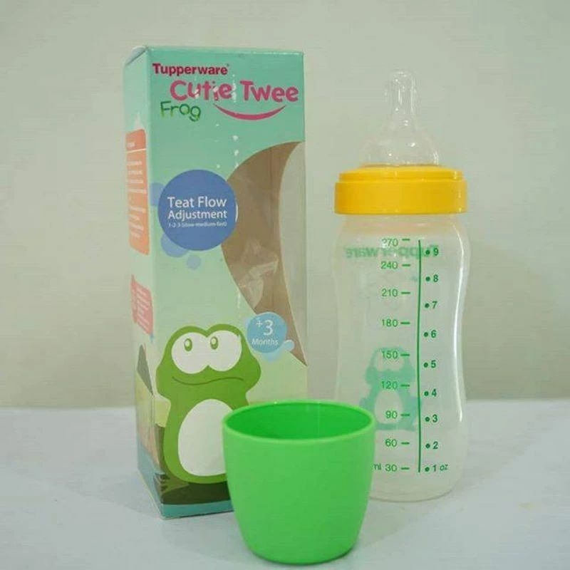 Botol susu baby tupperware uk.270ml / Cutie twee Frog