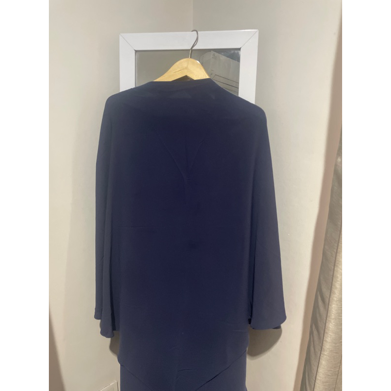 FK Huda Elmadina Abaya Preloved dark denim CO carousell