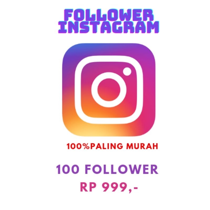 [TERMURAH] Follower Instagram 100Follower