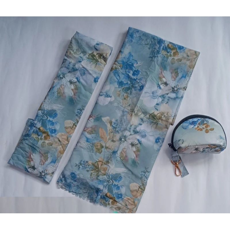 mukena traveling dewasa bahan parasit Korea motif