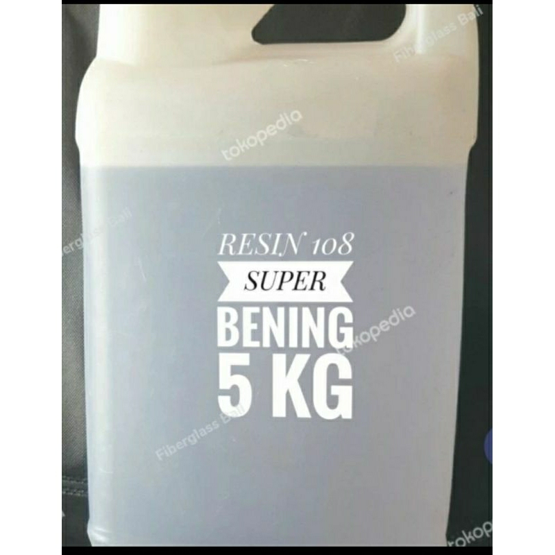 Resin Super Bening 108 Yukalac Justus/ Polyester Resin 108 Kemasan 5 KG