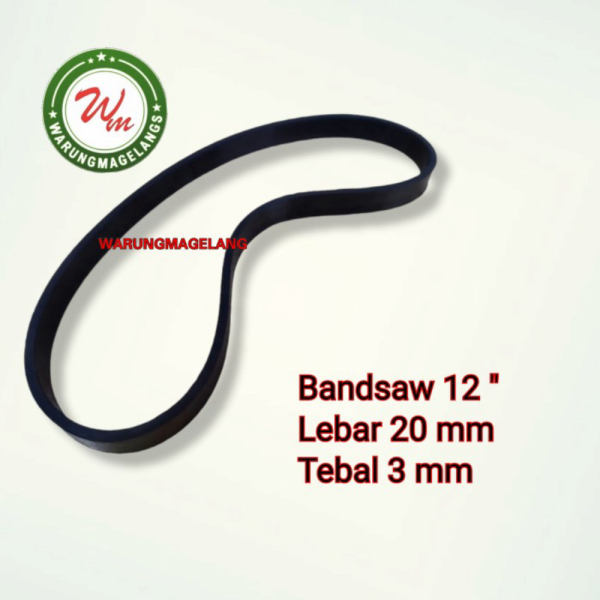Belt Karet Landasan Mata Gergaji Bandsaw 12 inch for ALDO WIPRO Ba315 Berkualitas