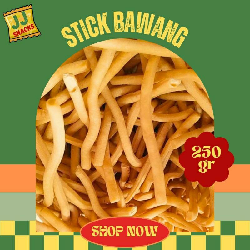 

JJ Snack Stick Bawang 250gr