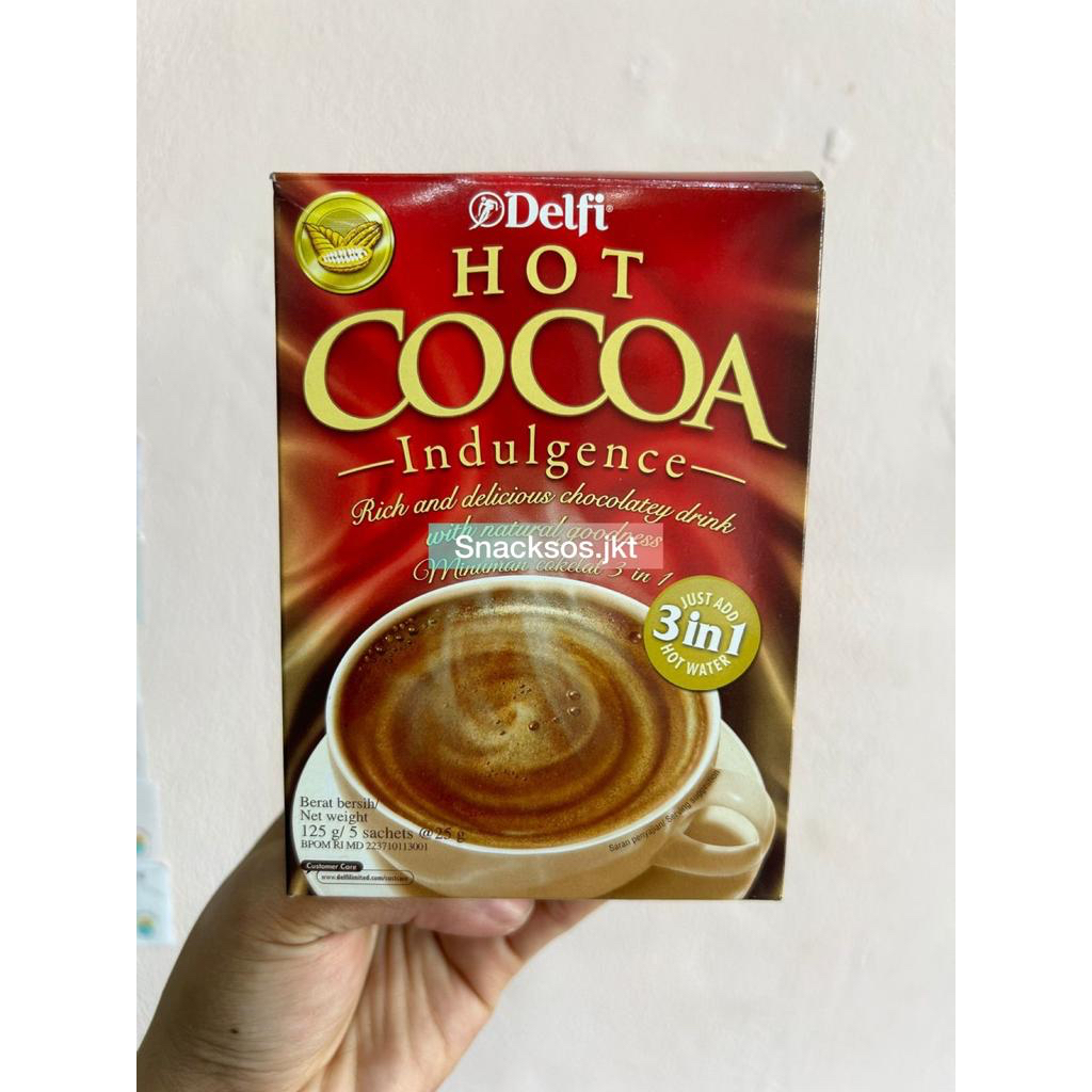 

DELFI HOT COCOA INDULGENCE RICH AND DELICIOUS CHOCOLATE DRINK 3 IN 1