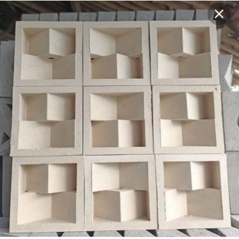 roster beton minimalis,roster beton motif,roster warna putih