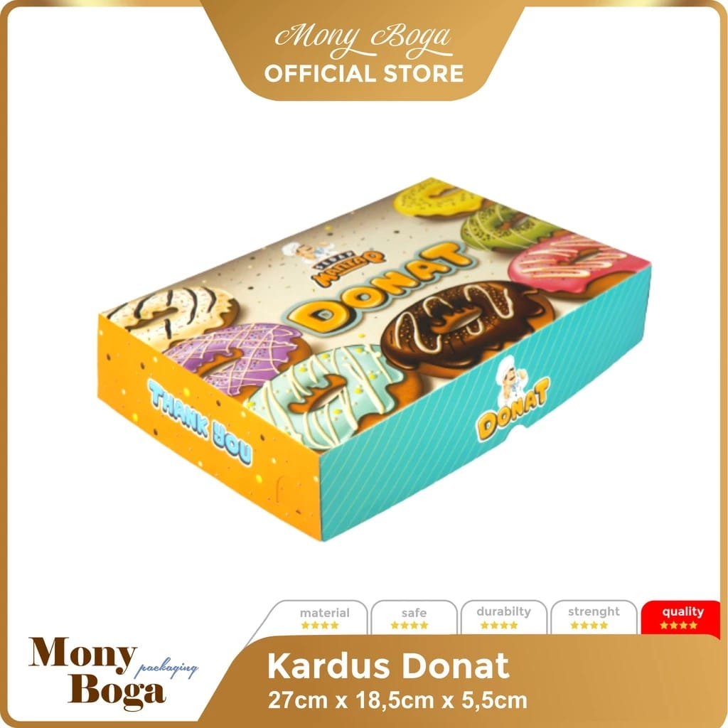 Kardus Donat Isi 6/ 12 Murah 27 x 18,5/ Kardus Donat Sedap Mantap