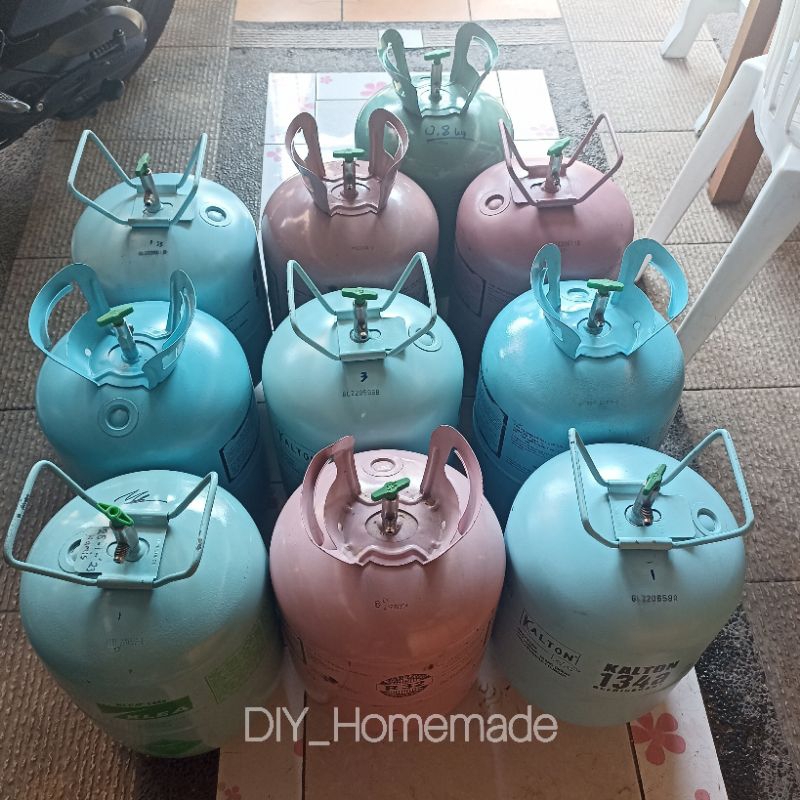 [001] Tabung Tangki Freon Kosong R134 dan R22 Bekas untuk Kompresor dan Custom