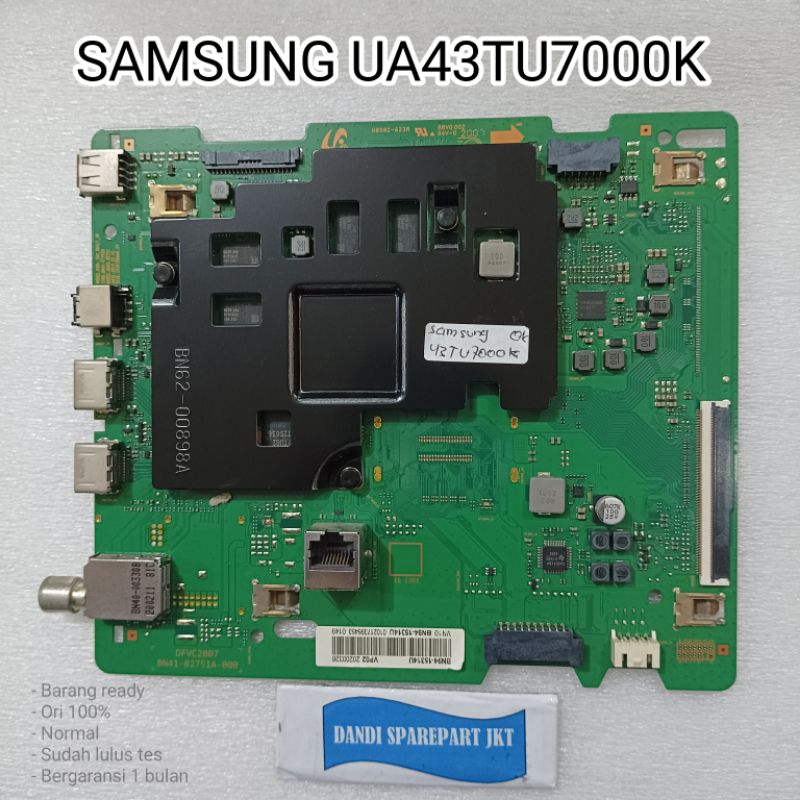 MB SAMSUNG UA43TU7000K UA43TU7000 - MAINBOARD TV - MESIN TV SAMSUNG LED