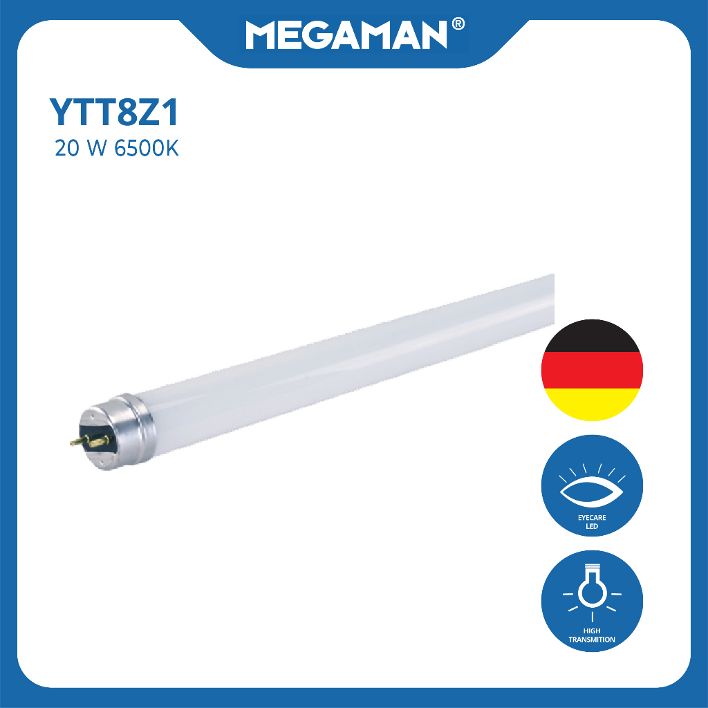 MEGAMAN LAMPU  T8 TL LED LAMPU LED T8 20W