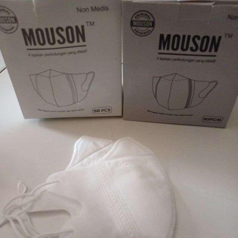 Mouson Dukbil 4ply putih