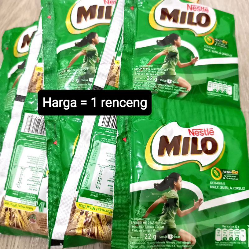 

MILO Active Go 22 gram renceng