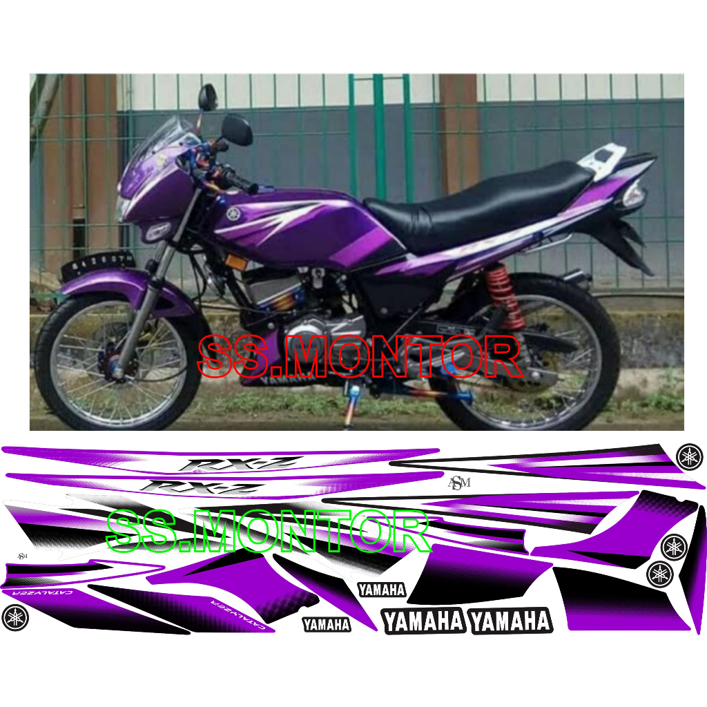 STRIPING STIKER RXZ CATALYZER UNGU