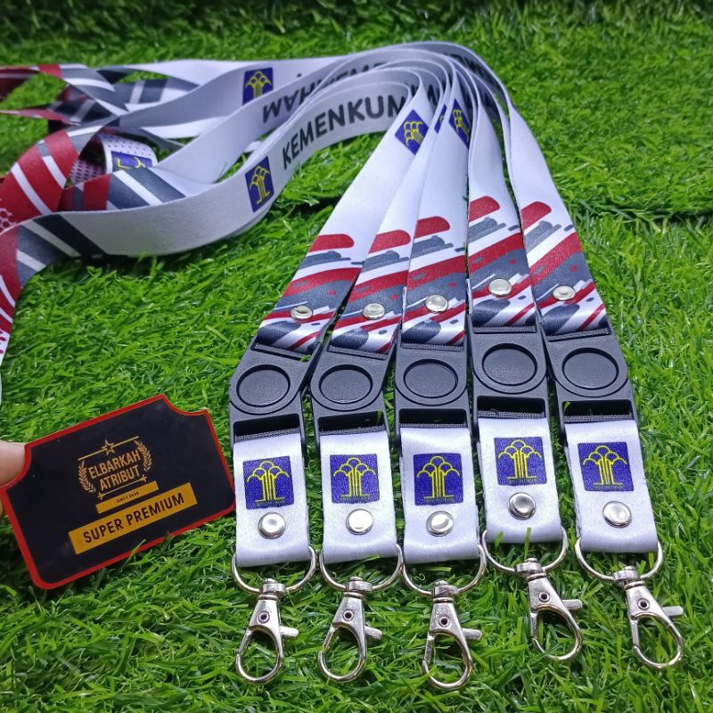 TALI LANYARD KEMENKUMHAM WARNA ABU KEWENANGAN IMIGRASI POLSUSPAS CPNS
