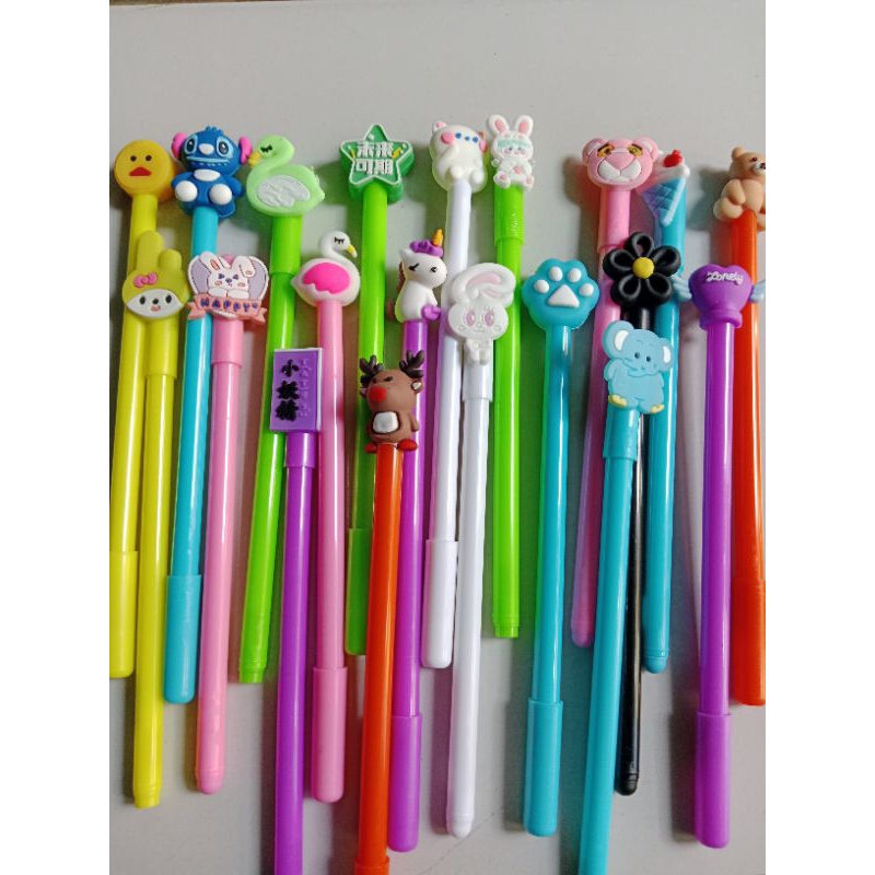 

1pcs Pulpen Gel Mekanik 0.5mm Balpoin Motif Kartun Lucu/Pulpen gel karakter Pulpen kipas karaker