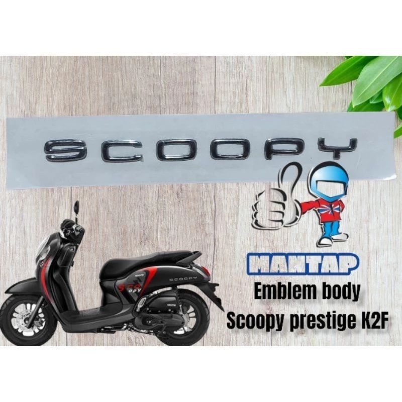 emblem body logo Scoopy new prestige k2f 2021 2022 silver 3D original