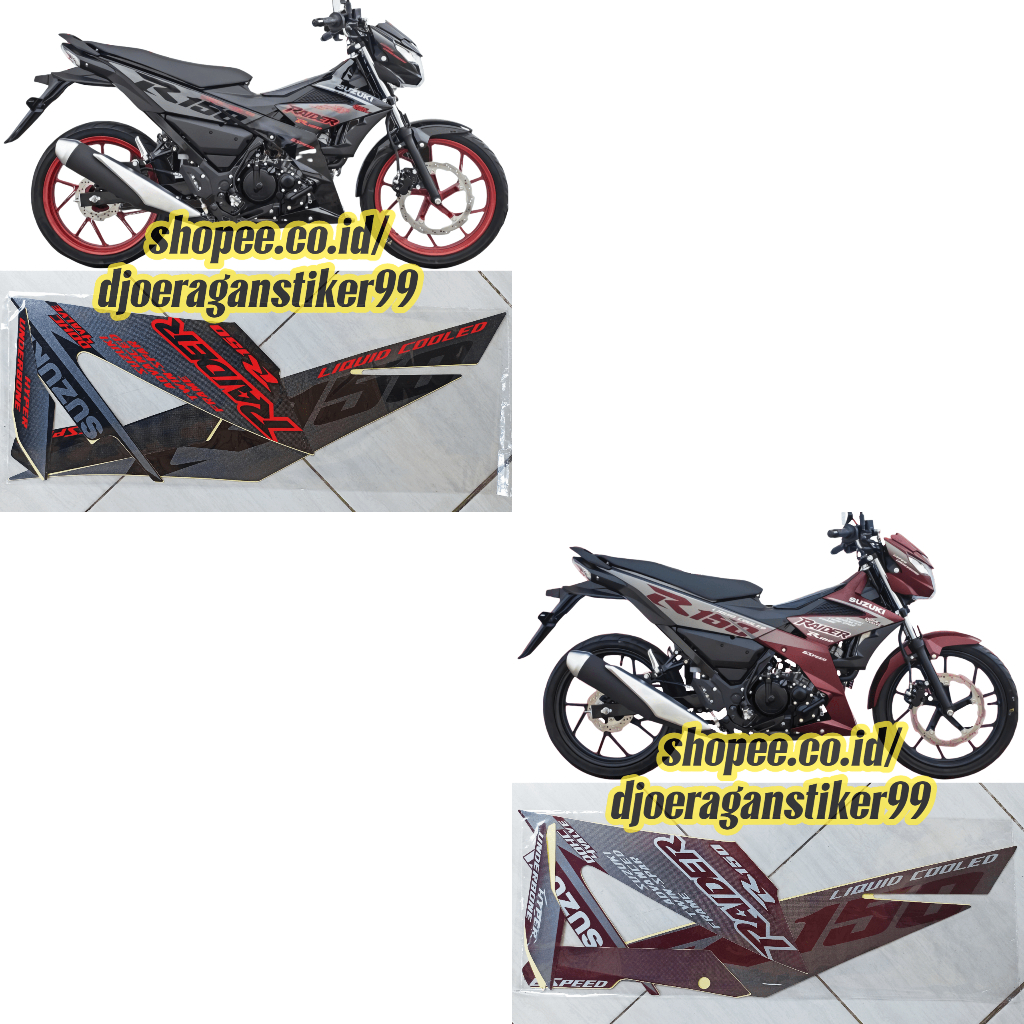 stiker striping satria fu injeksi raider 2023, striping fu r150 raider injeksi 2023, stiker fu injek