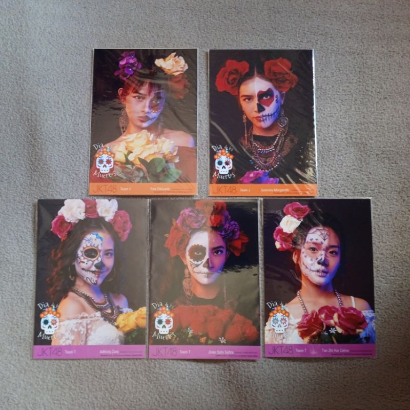 Photopack PP JKT48 Dia de Los Muertos Halloween | Feni Gaby Jinan Zara Celine
