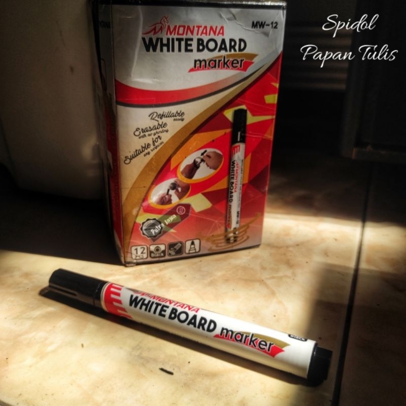 Spidol & Penghapus Papan Tulis Warna Hitam
