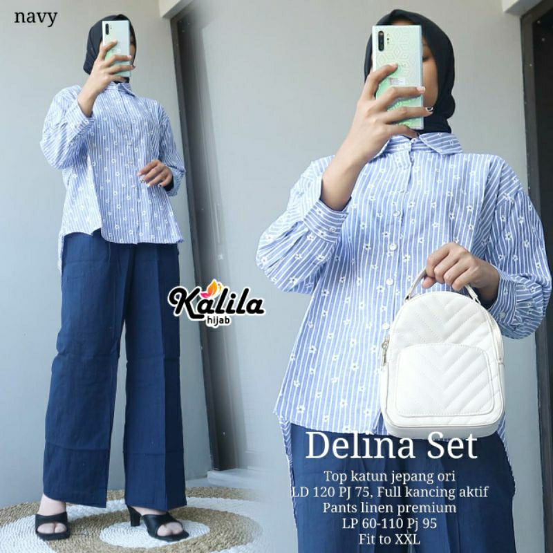 COD SETELAN WANITA DELINA SET MIRAH SOLO BY.KALILA