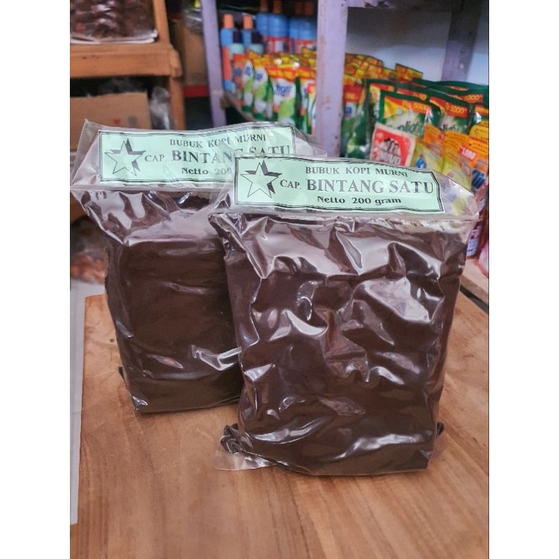 

Kopi bubuk murni kopi hitam 200gr/80gr