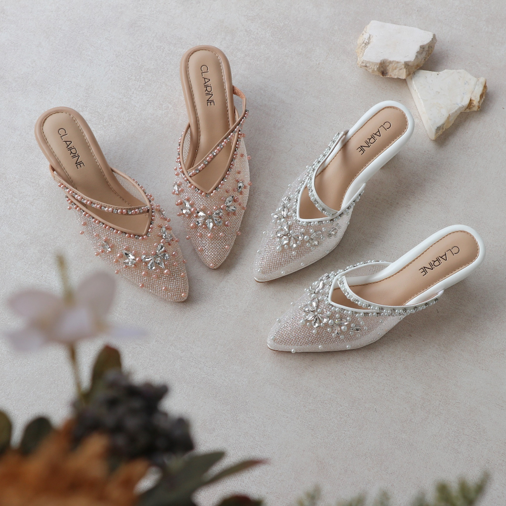 CLAIRINE - SELLA | Wedding Shoes READYSTOCK 5CM