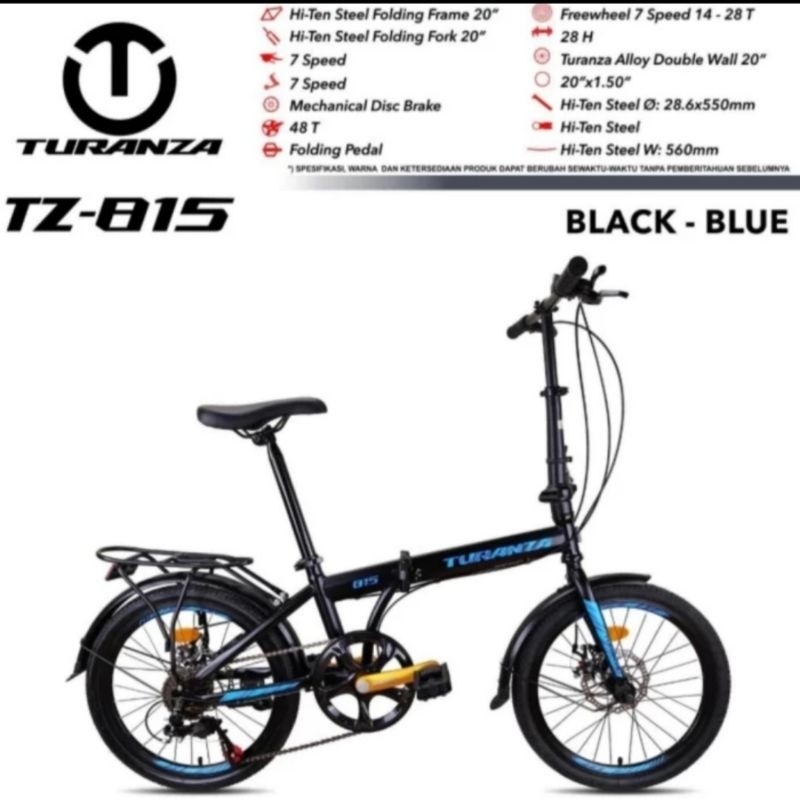 Sepeda Lipat Turanza TR 815 20 inch