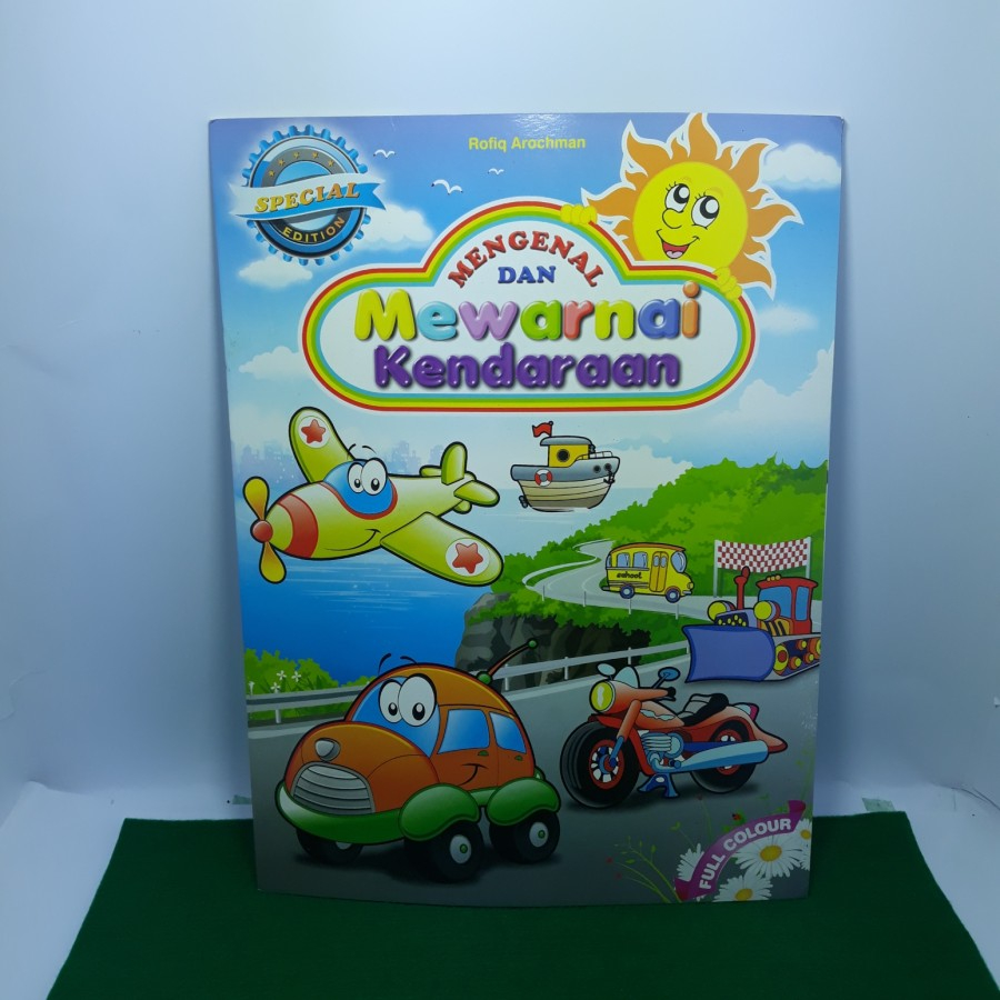 

BUKU MENGENAL DAN MEWARNAI KENDARAAN MAP PLUS BUKU ANAK