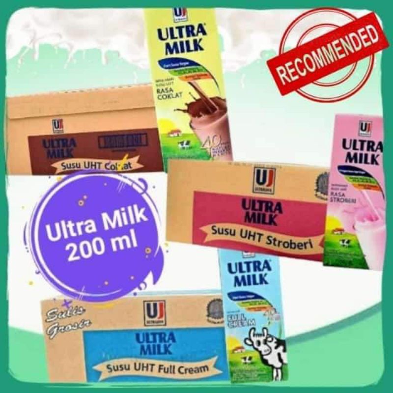 

SuSU UHT ULTRA MILK 200 ML isi (24 pcs)