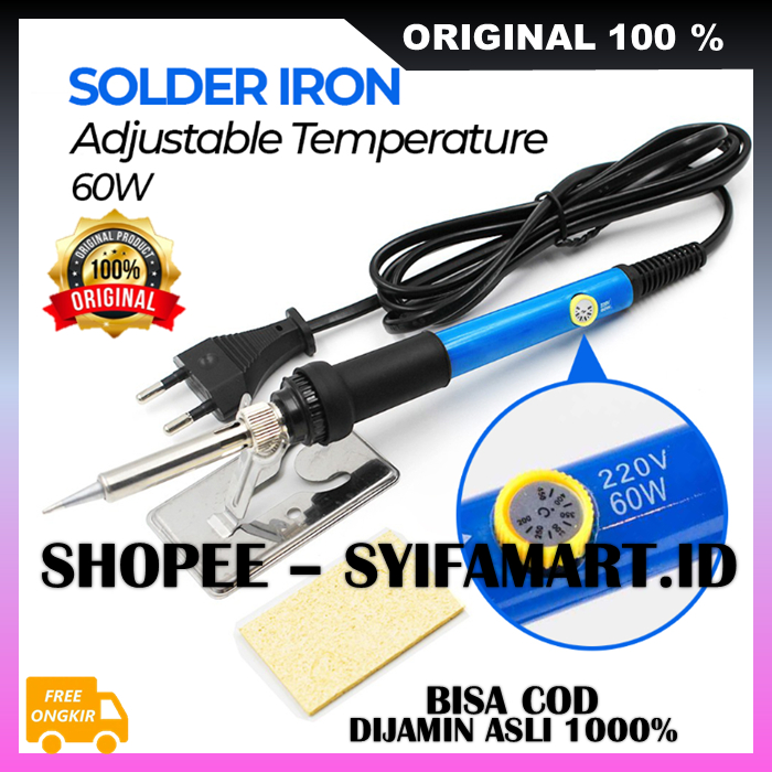 Solder Iron Multifungsi Solder Listrik Adjustable 60W ORIGINAL